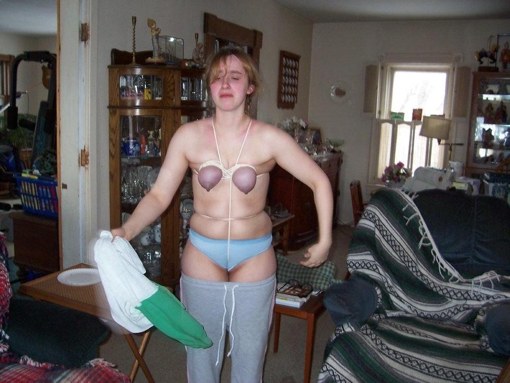 12P Hot and horny amateur chicks tied down