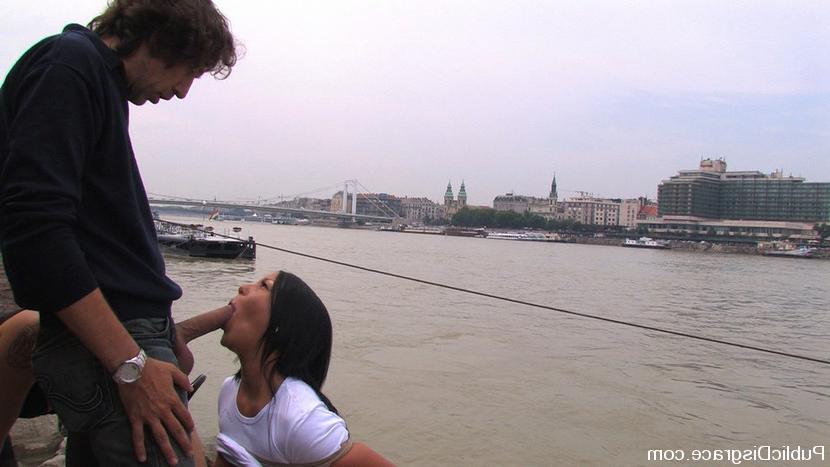15P European helpless babe gets tied up and fucked in public