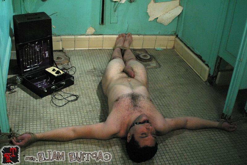 16P Femdom in fishnets and boots tortures a male glory hole victim