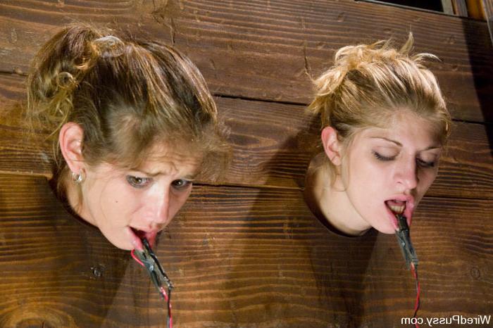 15P Sluts get tortured by agressive electricity wielding dommes
