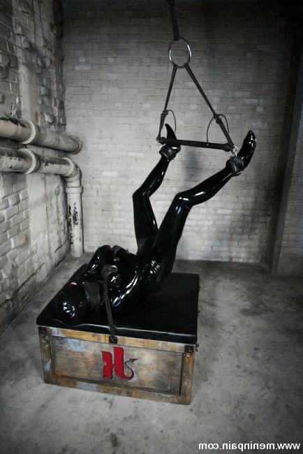 15P Sadistic femdom abuses male sub in gas mask
