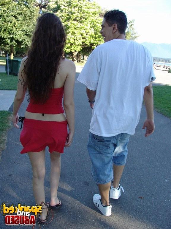16P A cute teen getting her hot round butt spanked /