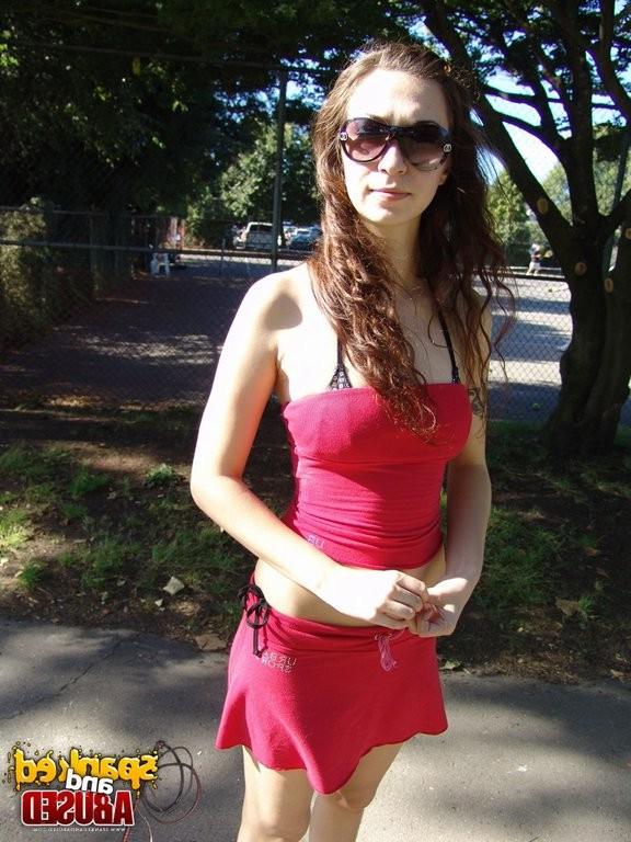 16P A cute teen getting her hot round butt spanked /