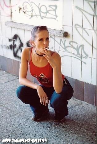 16P Teen smoking at the beach