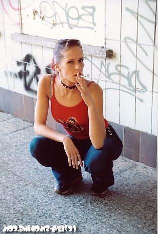 16P Teen smoking at the beach