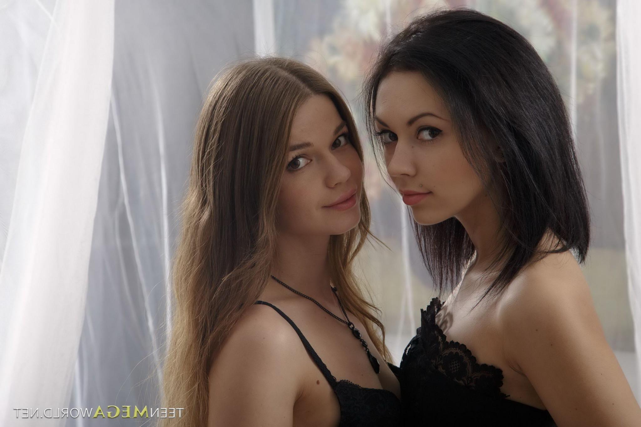 16P Two petite Euro babes in hot girlongirl action from Teen Mega Wo