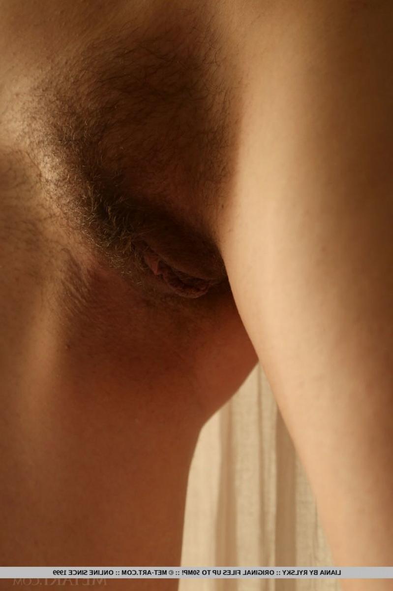 12P Sweet brunette with a hairy snatch