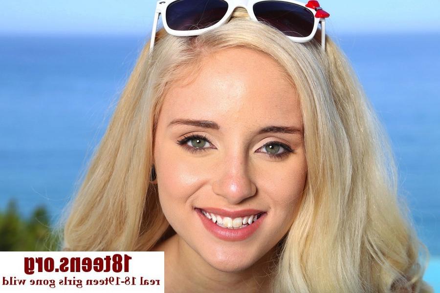 16P Sweet blonde teen and her big cocked friend