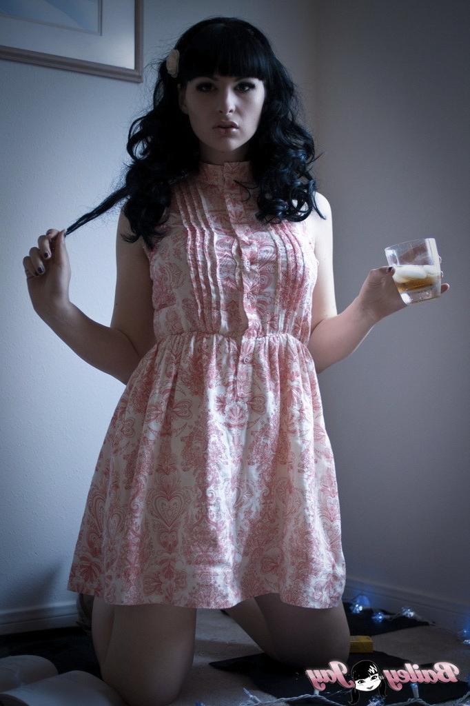 12P Irresistible tgirl Bailey Jay smoking  stripping