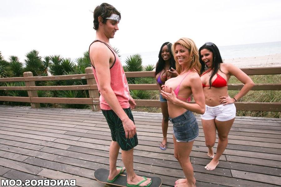 16P Jada Fire fucks regular guys with her hot friend