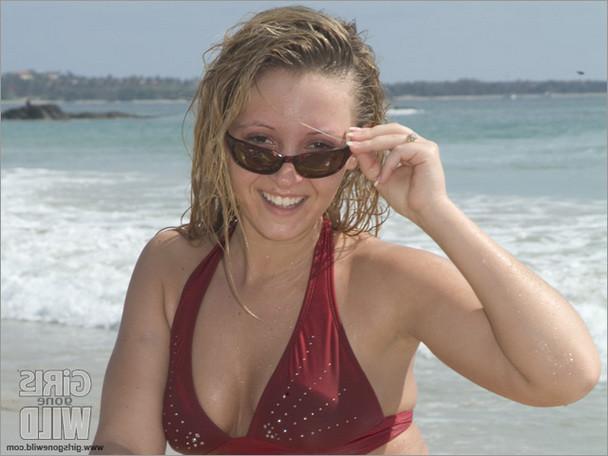 15P Busty young bikini sluts show their perky tits