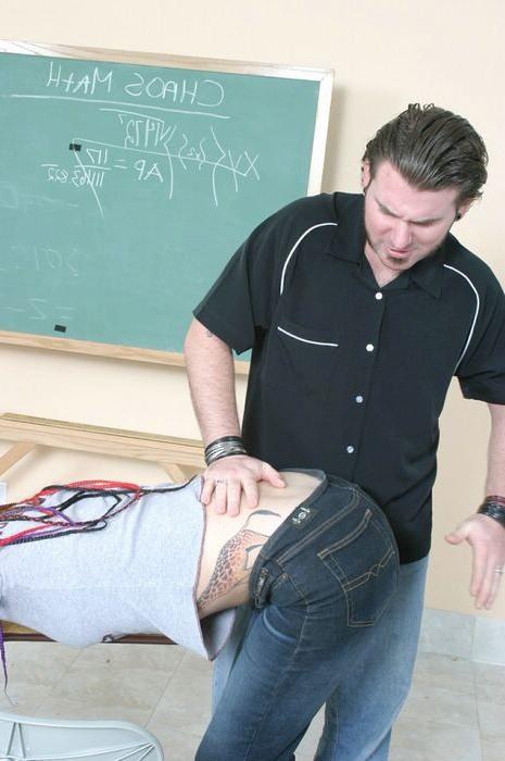 15P Teen with tattoo gets spanked