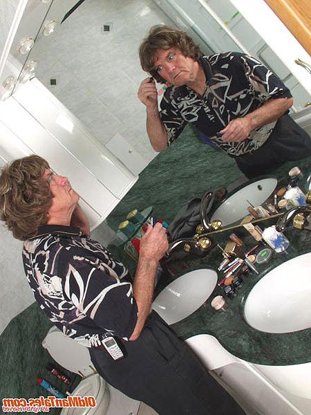 16P This perverted old transvestite likes fucking young cuties. . The thought of fuc