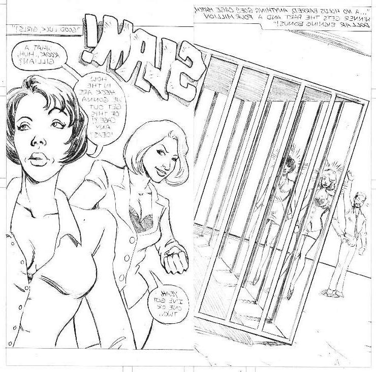 15P Gillian vs Terri lesbian catfight comic