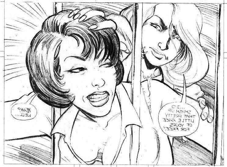 15P Gillian vs Terri lesbian catfight comic