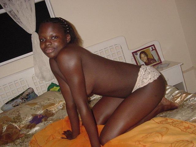 15P These ebony teen girlfriends posing and naked