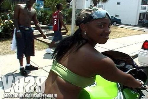 16P Phat Black ass on tight bikes