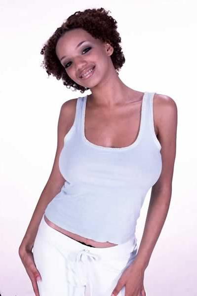15P Ebony babe with big natural breasts