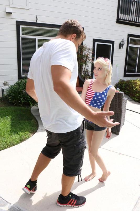 15P Tiny Blonde Fucking The Pool Guy
