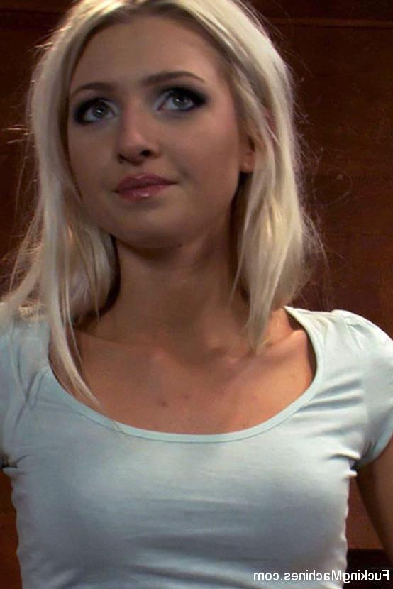 15P Layden Sin teen blonde with perky tits fucking machines