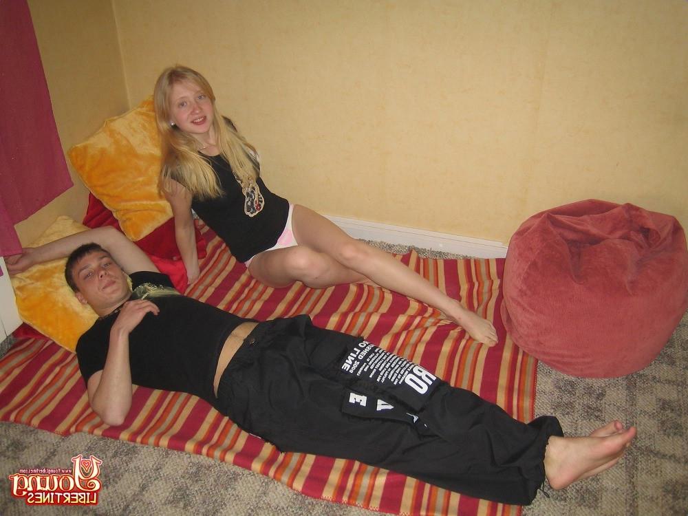 16P Blonde tiny girl cutie sucking and fucking a massive cock