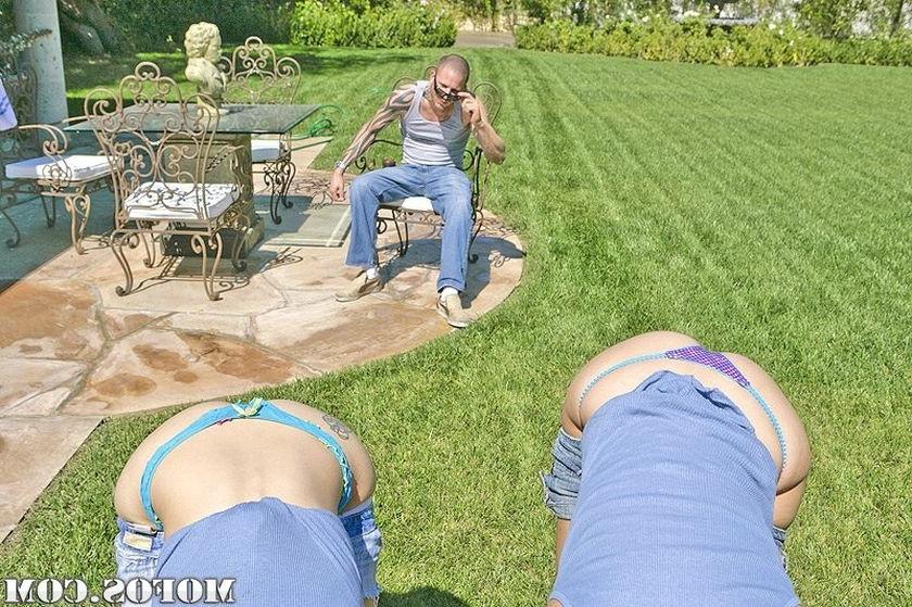 15P Riley Ray banged while working in a garden