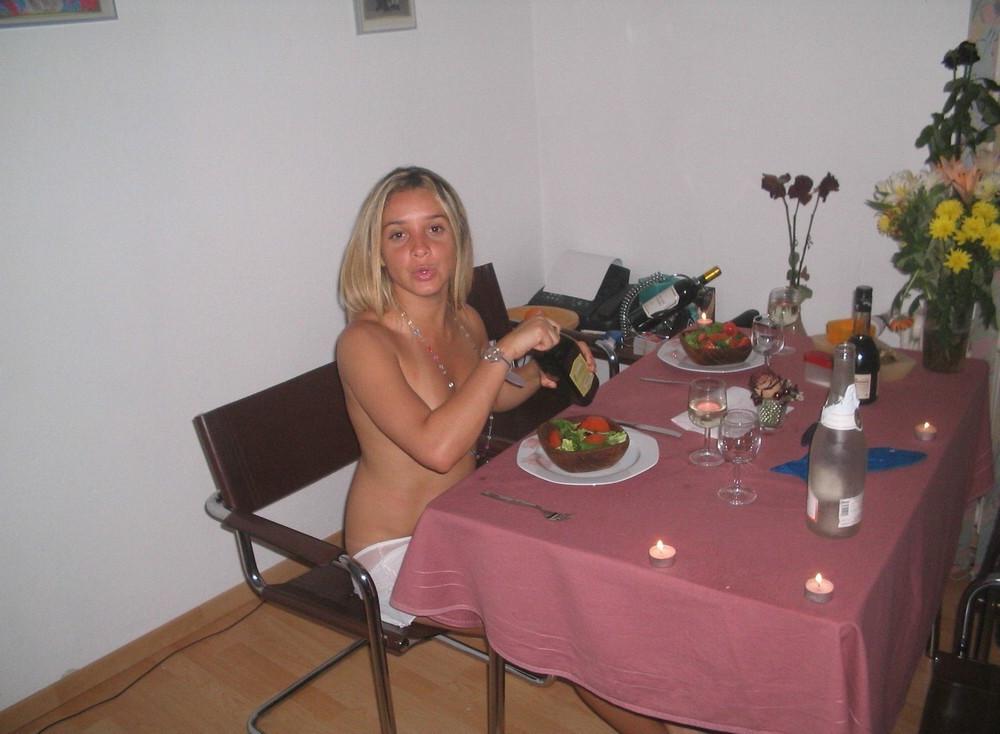15P Kinky housewife dresses as nurse and fucks on balcony