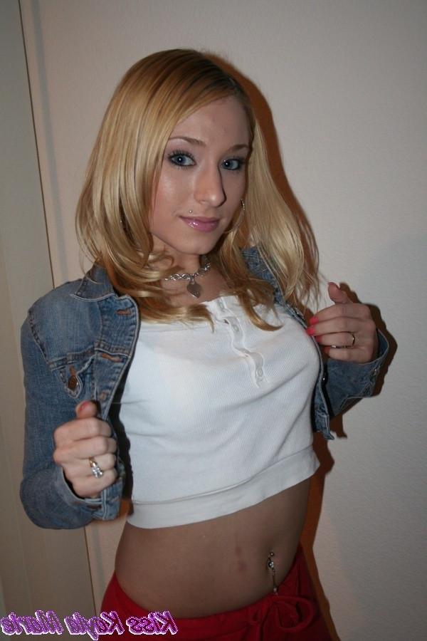 15P Shaved blondes perky tits