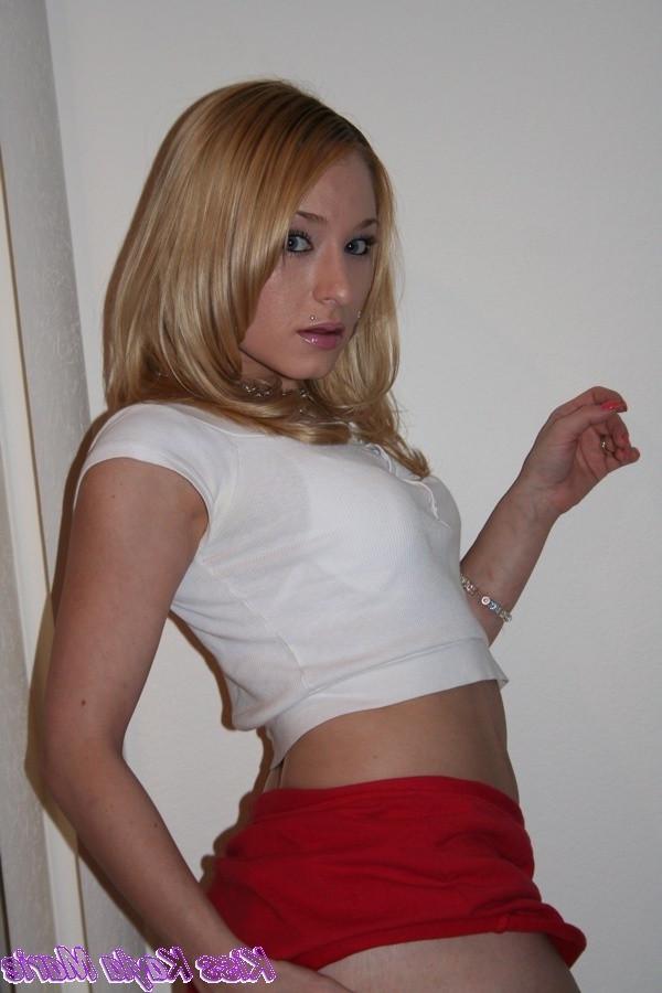 15P Shaved blondes perky tits