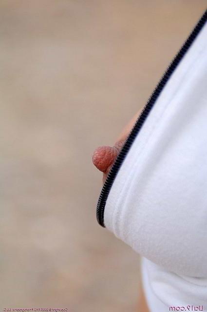25P blonde outdoor perky nipples