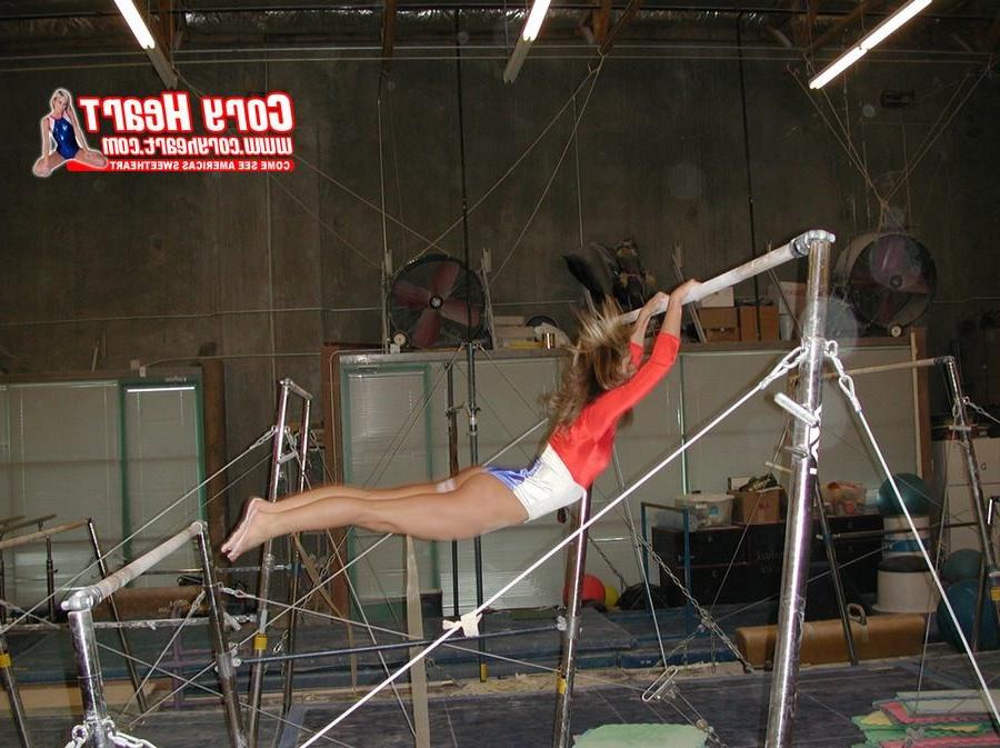 15P Petite Cory Heart doig gymnastics in a uniform