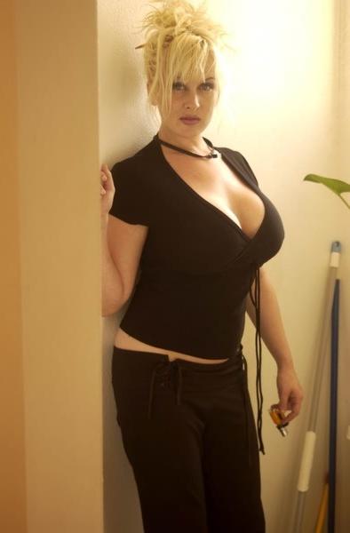 20P Smoking busty blonde
