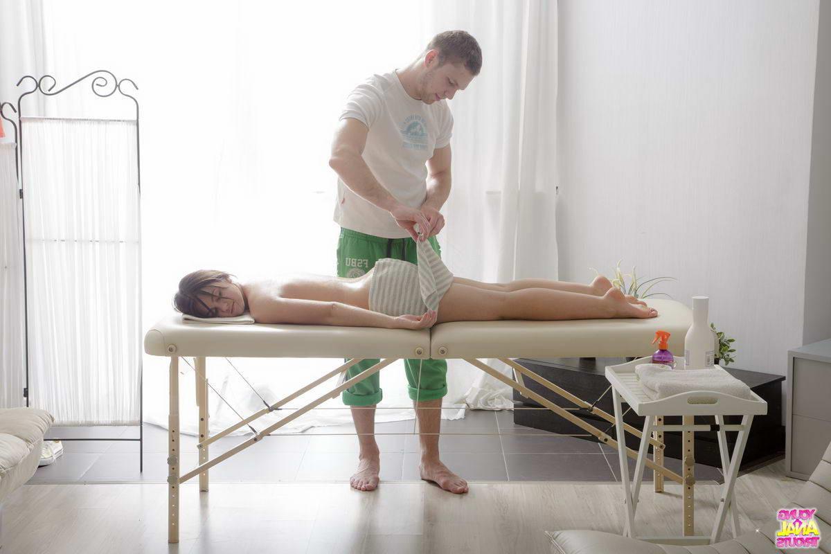 16P The massage made Raisa crave anal sex from the young and hot mas