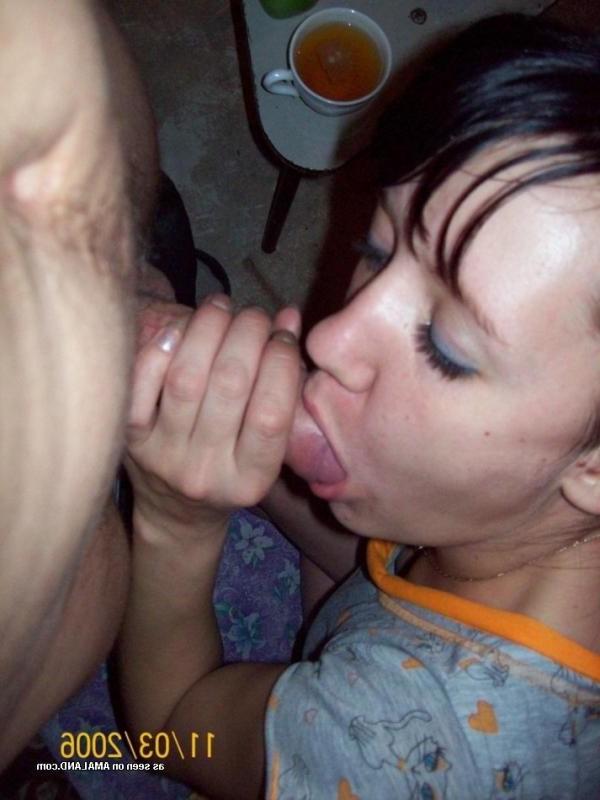 15P Naughty amateur chicks caught on cam while giving head