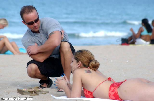 16P Bikini latina gets spanked after being cummed on