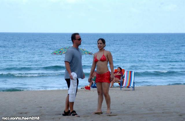 16P Bikini latina gets spanked after being cummed on