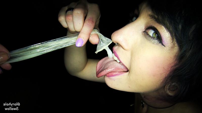 25P Proxy Paige Swallows 10 Cumshots At The Gloryhole