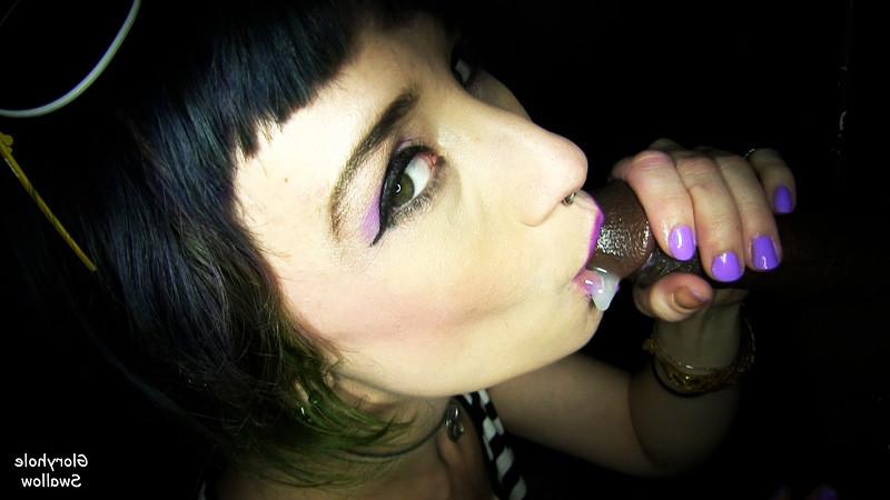 25P Proxy Paige Swallows 10 Cumshots At The Gloryhole