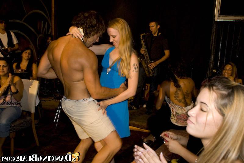 16P Girls going crazy for stripper cock