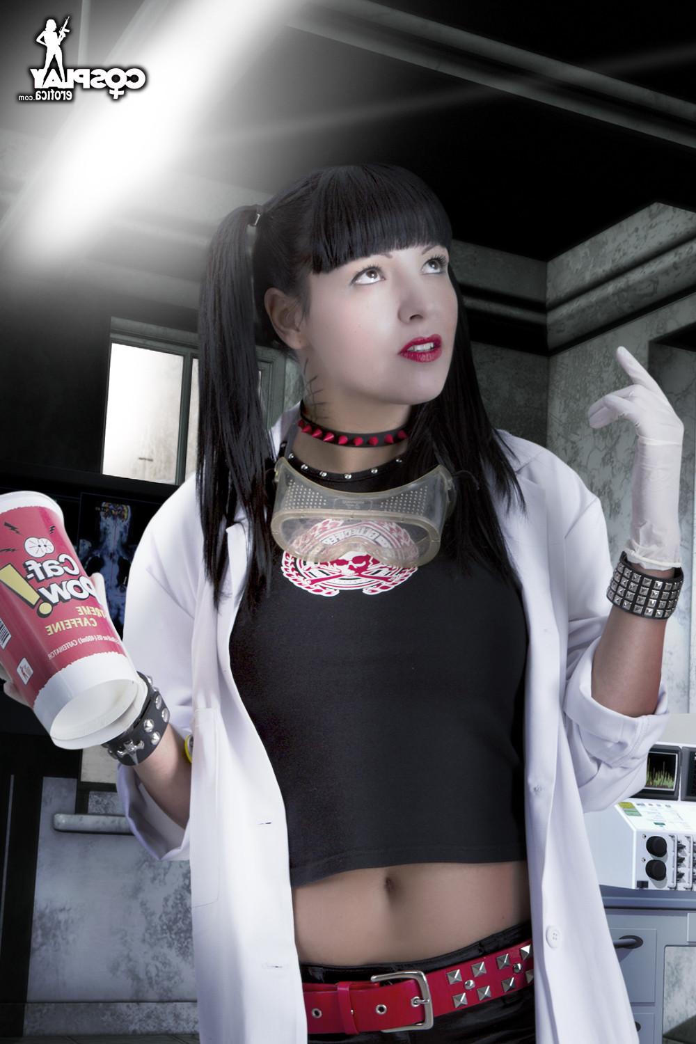 16P Mea Lee plays NCIS Abby in this erotic cosplay porn