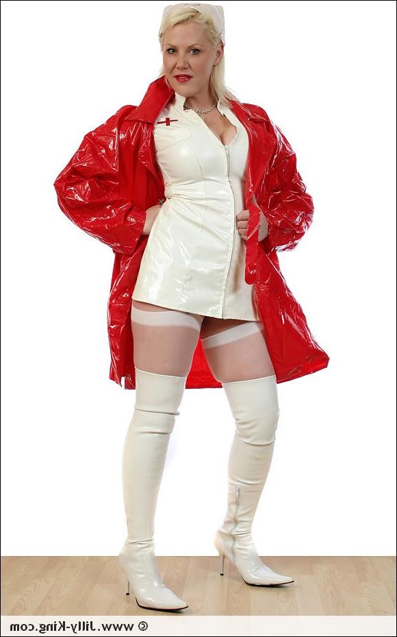 15P Stunning kinky mature latex fetish nurse jilly
