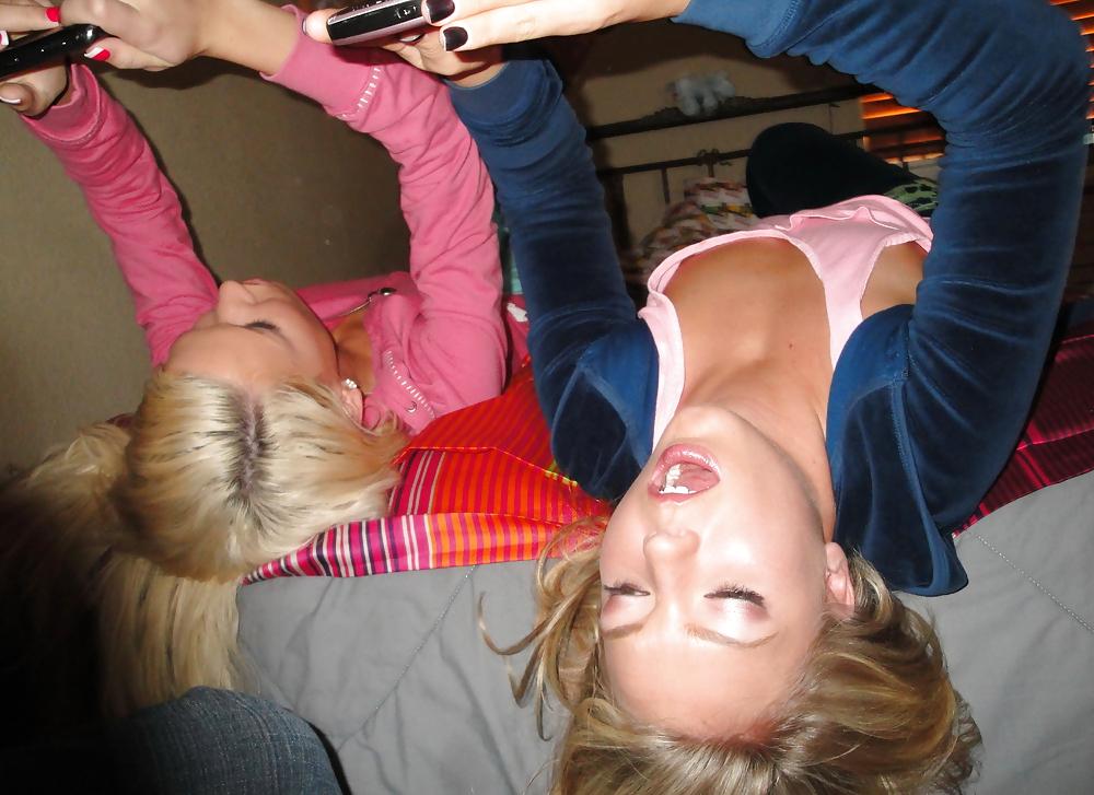 13P Two Blonde Sexy Babes And One Lucky Dick