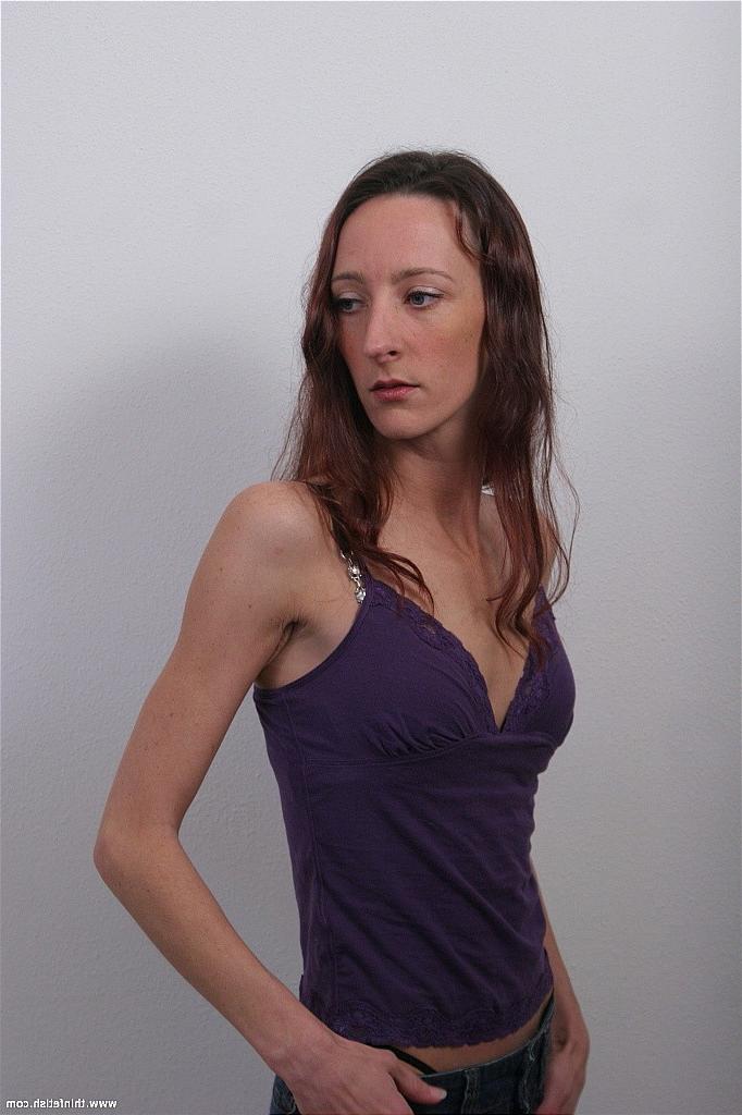 16P Skinny petite girl strips
