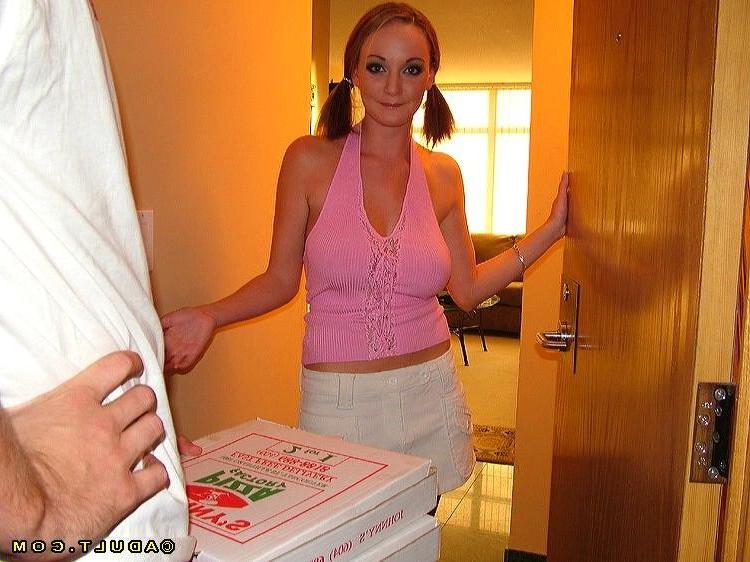 15P Hardcore pornstar babe fucking and sucking cum pizza