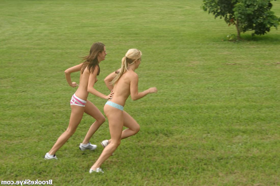 16P Brooke Skye :: Very sexy teenies playing soccer topless with no shame