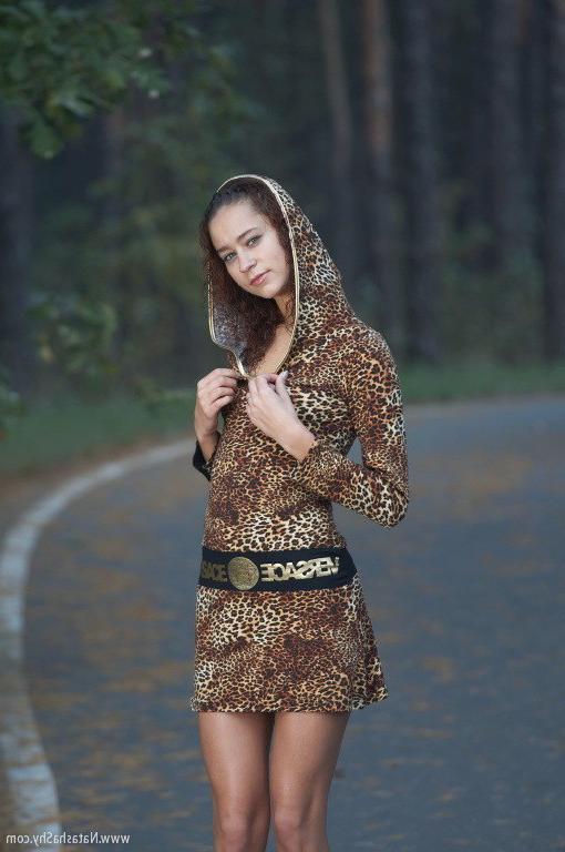 15P Petite brunette teen with tiny tits nudes outdoors
