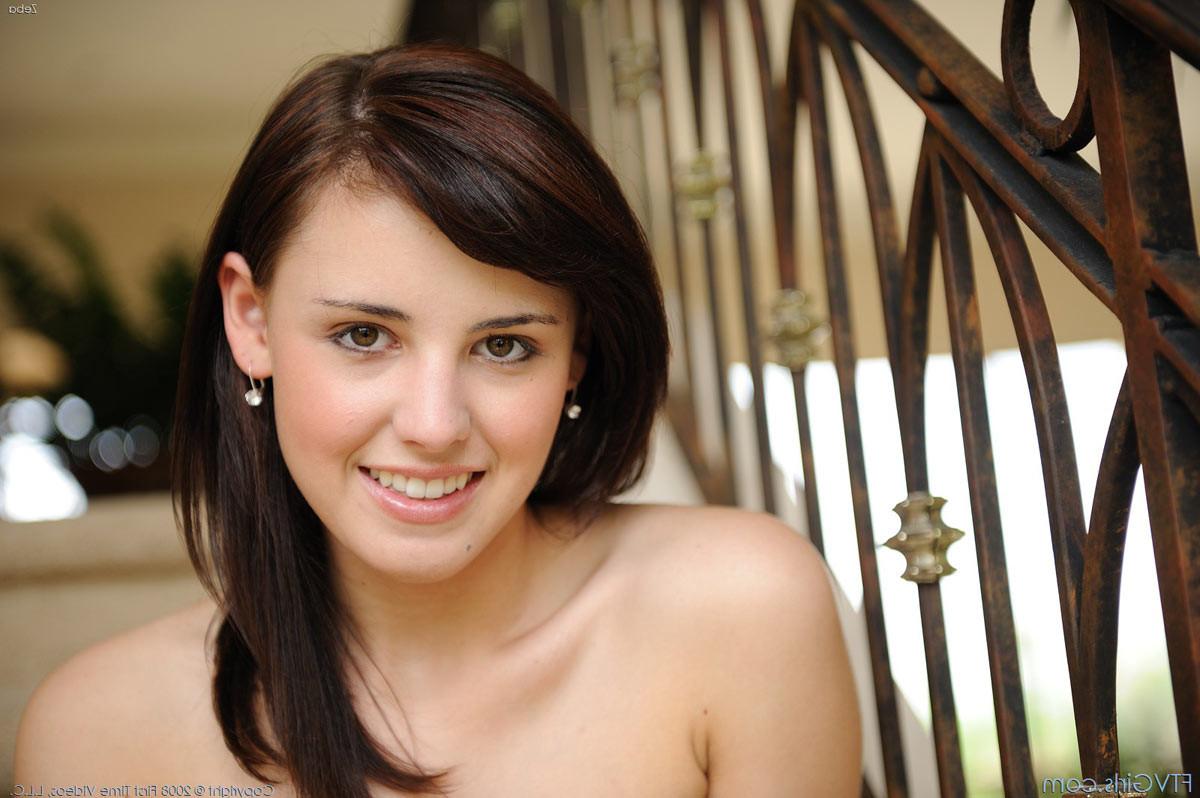 15P Hot busty brunette teen babes nude tits and pussy