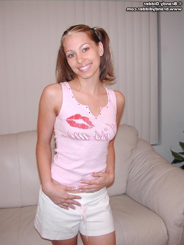 15P Brandy Didder gets naked and show off her perky tits!