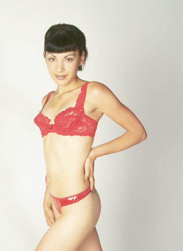 20P Angelic teen with small tits in red