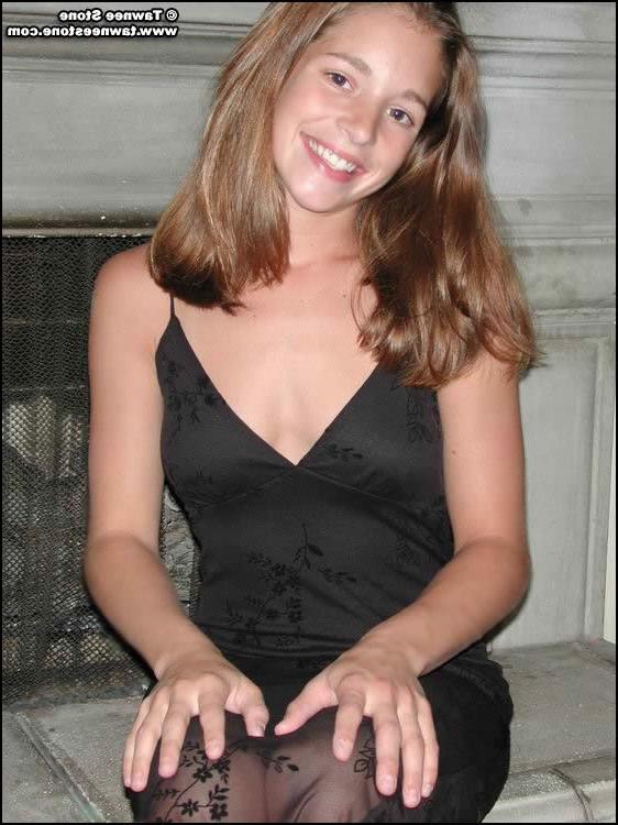 16P Brunette teen tawnee stone shows off her perky tits